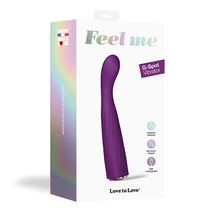 Love to Love Feel Me Rechargeable Silicone G-Spot Vibrator Aubergine - Not Very Vanilla