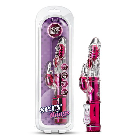 Blush Sexy Things Frisky Rabbit Dual Stimulation Vibrator Pink - Not Very Vanilla