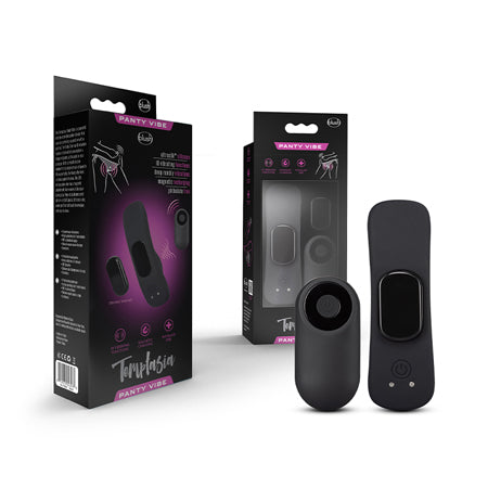 Blush Temptasia Panty Vibe Rechargeable Remote-Controlled Silicone Wearable Vibrator Black - Not Very Vanilla