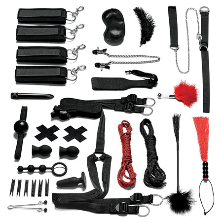 Lux Fetish Everything You Need Bondage In A Box 20-Piece Bedspreader Set - Not Very Vanilla