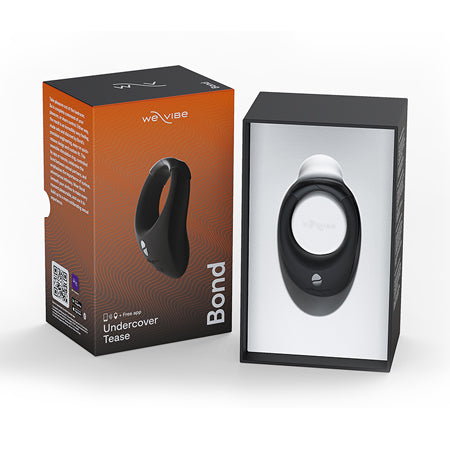 We-Vibe Bond Rechargeable Remote-Controlled Silicone Adjustable Wearable Stimulation Ring Black - Not Very Vanilla