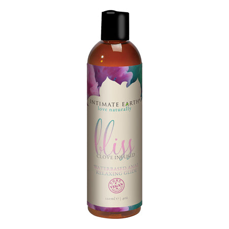 Intimate Earth Bliss Clove Infused Water-Based Anal Relaxing Glide 4 oz. - Not Very Vanilla