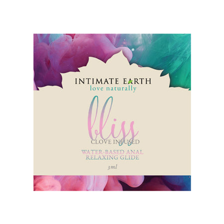 Intimate Earth Bliss Anal Relaxing Waterbased Glide 3 ml/0.10 oz/0.10 oz Foil - Not Very Vanilla