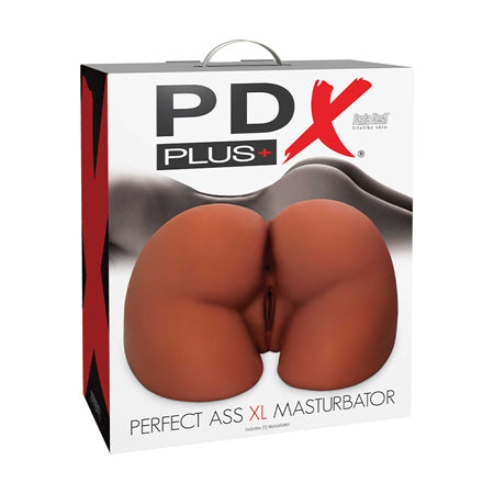 PDX Plus Perfect Ass XL Dual Entry Masturbator Brown - Not Very Vanilla