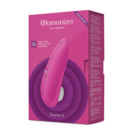 Womanizer Starlet 3 Rechargeable Silicone Compact Pleasure Air Clitoral Stimulator Pink - Not Very Vanilla