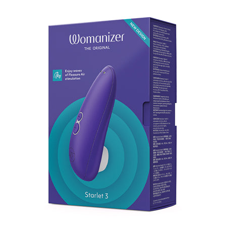 Womanizer Starlet 3 Rechargeable Silicone Compact Pleasure Air Clitoral Stimulator Indigo - Not Very Vanilla