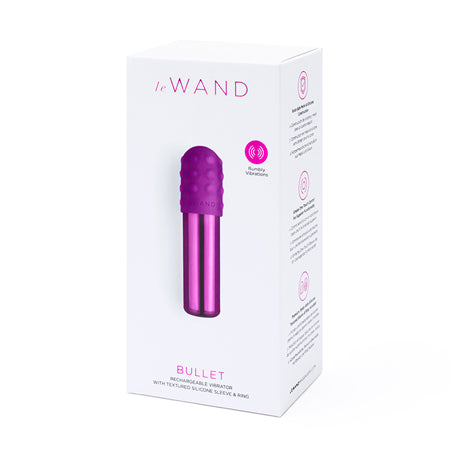 Le Wand Chrome Bullet Rechargeable Vibrator Dark Cherry - Not Very Vanilla