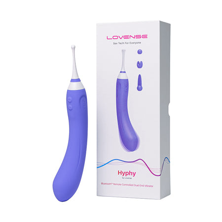 Lovense Hyphy Bluetooth Remote-Controlled Dual-End Vibrator Clitoral and G-Spot Stimulator - Not Very Vanilla