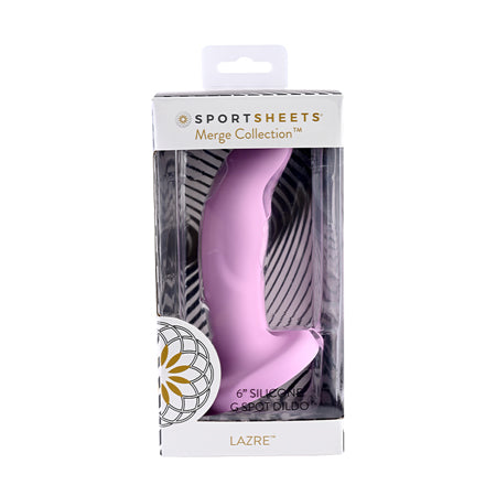 Sportsheets Merge Collection Lazre 6 in. Silicone G-Spot Dildo with Suction Cup Pink - Not Very Vanilla