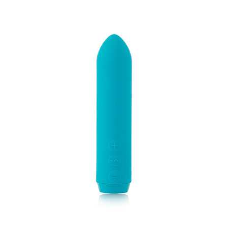 Je Joue Classic Bullet Vibrator Rechargeable Silicone with Finger Sleeve Teal - Not Very Vanilla