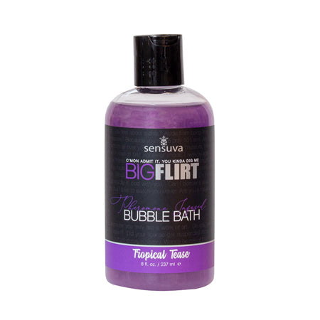 Sensuva Big Flirt Pheromone-Infused Bubble Bath Tropical Tease 8 oz. - Not Very Vanilla