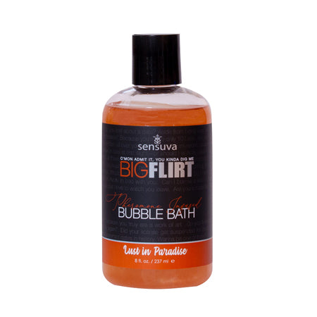 Sensuva Big Flirt Pheromone-Infused Bubble Bath Lust in Paradise 8 oz. - Not Very Vanilla