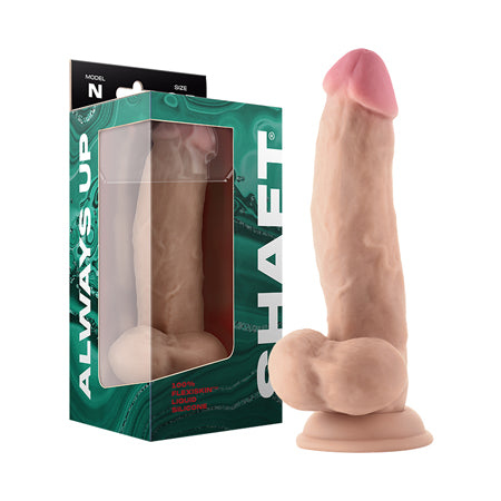 Shaft Model N: 8.5 in. Dual Density Silicone Dildo with Balls Pine - Not Very Vanilla