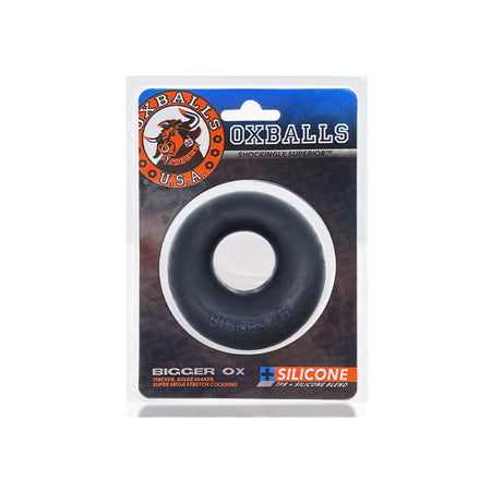 OxBalls Bigger Ox Thick Cockring Silicone TPR Black Ice - Not Very Vanilla