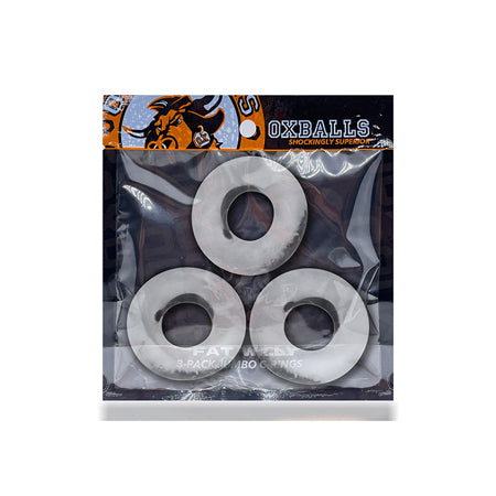 OxBalls Fat Willy 3-Pack Jumbo Cockrings FLEXtpr Clear - Not Very Vanilla