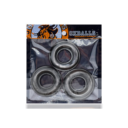 OxBalls Fat Willy 3-Pack Jumbo Cockrings FLEXtpr Steel - Not Very Vanilla