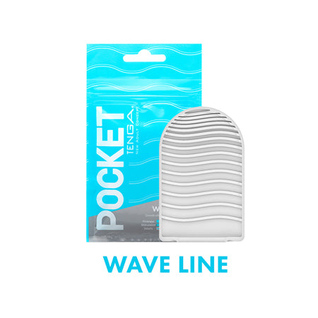 Tenga Pocket Masturbator Sleeve Wavy Line - Not Very Vanilla