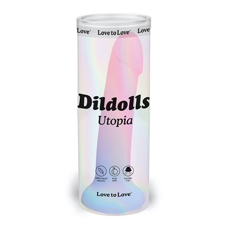 Love to Love Dildolls Utopia 7 in. Silicone Dildo Gradient Pastels - Not Very Vanilla