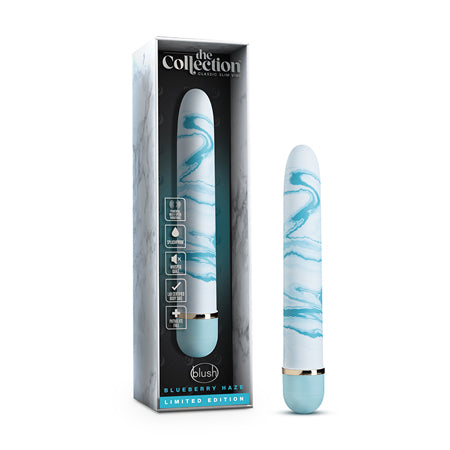 Blush The Collection Blueberry Haze Slimline Vibrator Blue - Not Very Vanilla