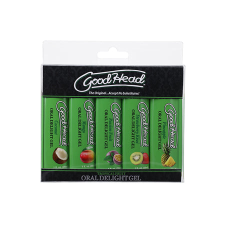 GoodHead Oral Delight Gel Tropical Fruits 5 Pack 1 oz. - Not Very Vanilla