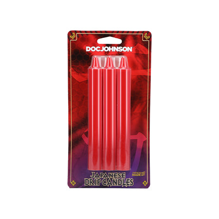 Japanese Drip Candles 3-Pack Red - Not Very Vanilla