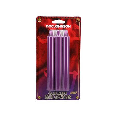 Japanese Drip Candles 3-Pack Purple - Not Very Vanilla