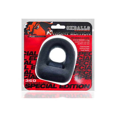 OxBalls 360 Dual-Use Cockring Plus+Silicone Special Edition Night - Not Very Vanilla