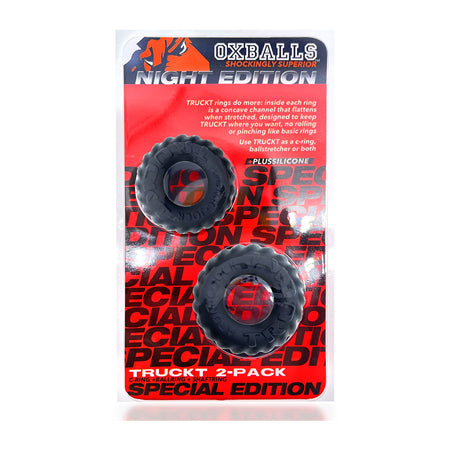 OxBalls Truckt 2-Piece Cockring Plus+Silicone Special Edition Night - Not Very Vanilla