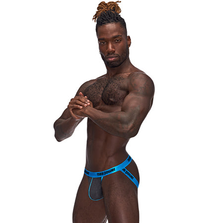 Male Power Casanova Uplift Jock Black L/XL - Not Very Vanilla