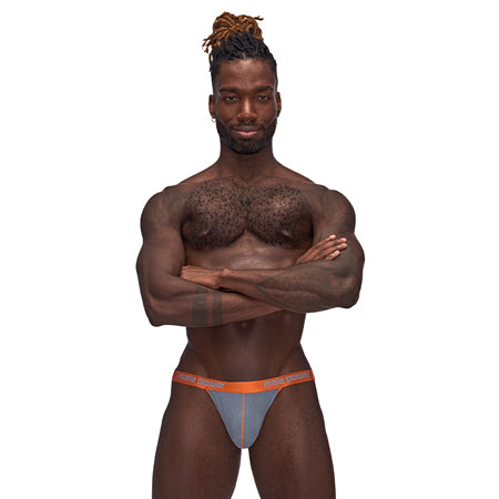 Male Power Casanova Uplift Jock Gray L/XL - Not Very Vanilla