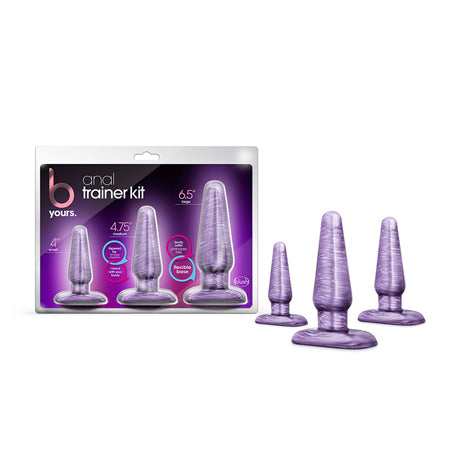 Blush B Yours 3-Piece Anal Trainer Kit Purple Swirl - Not Very Vanilla