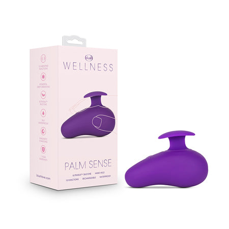 Blush Wellness Palm Sense Rechargeable Silicone Vibrator Purple - Not Very Vanilla