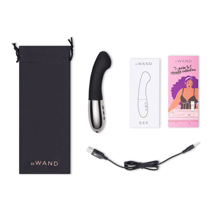 Le Wand Gee Rechargeable Silicone G-Spot Targeting Vibrator Black - Not Very Vanilla