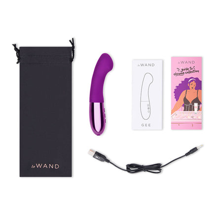 Le Wand Gee Rechargeable Silicone G-Spot Targeting Vibrator Dark Cherry - Not Very Vanilla