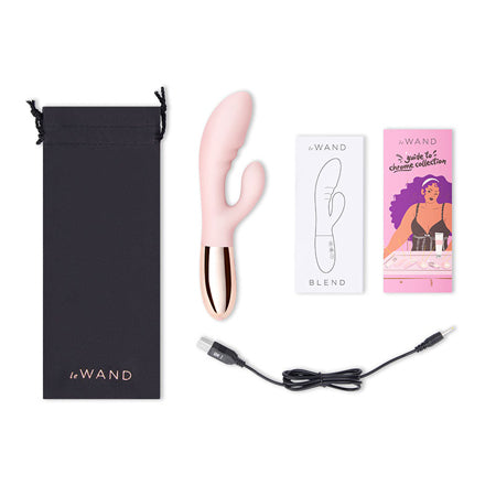 Le Wand Blend Rechargeable Double-Motor Silicone Rabbit Vibrator Rose Gold - Not Very Vanilla