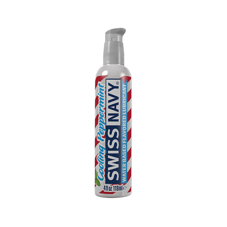 Swiss Navy Cooling Peppermint Water-Based Flavored Lubricant 4 oz. - Not Very Vanilla