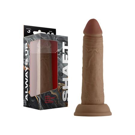 Shaft Model J: 6.5 in. Dual Density Silicone Dildo Oak - Not Very Vanilla