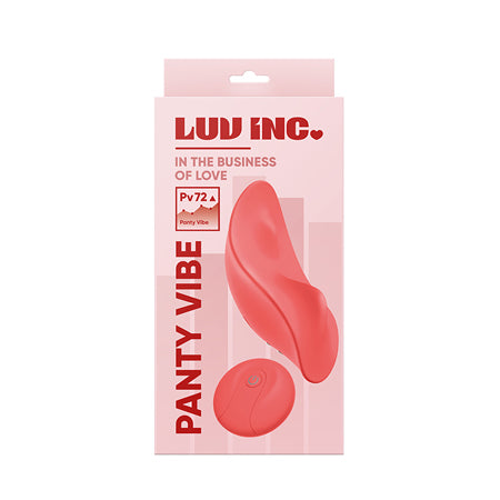 Luv Inc Pv72 Panty Vibe Rechargeable Remote-Controlled Silicone Wearable Vibrator Coral - Not Very Vanilla