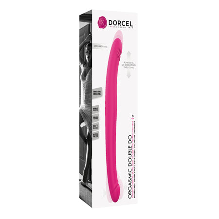 Dorcel Orgasmic Double Do Rechargeable Thrusting & Vibrating Double Dildo Pink - Not Very Vanilla