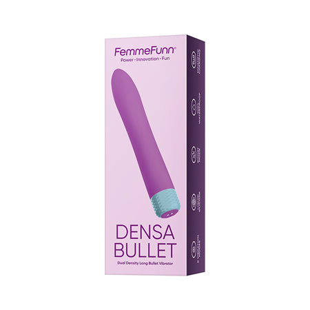 FemmeFunn Densa Bullet Rechargeable Dual Density Silicone Slimline Vibrator Purple - Not Very Vanilla