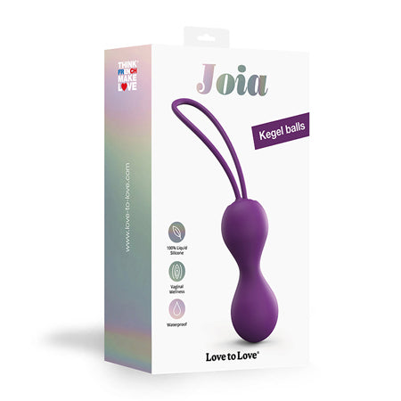 Love to Love Joia Silicone Kegel Balls Purple Rain - Not Very Vanilla