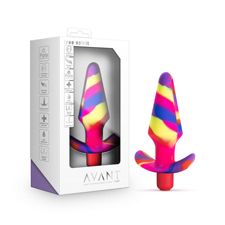 Blush Avant Free Spirit Silicone Vibrating Anal Plug Scarlet - Not Very Vanilla