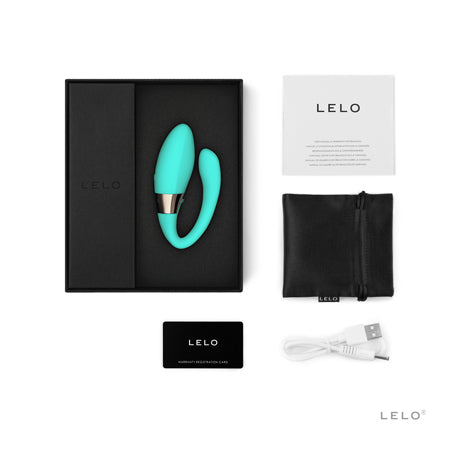 LELO TIANI HARMONY Rechargeable Dual Stimulation Couples Vibrator Aqua - Not Very Vanilla