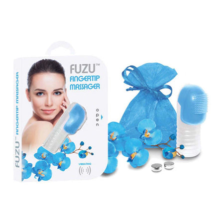 Fuzu Vibrating Fingertip Massager Neon Blue - Not Very Vanilla