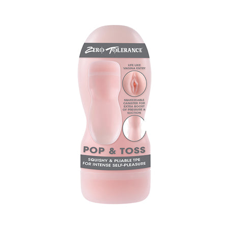 Zero Tolerance Pop & Toss Squeezable Stroker - Not Very Vanilla