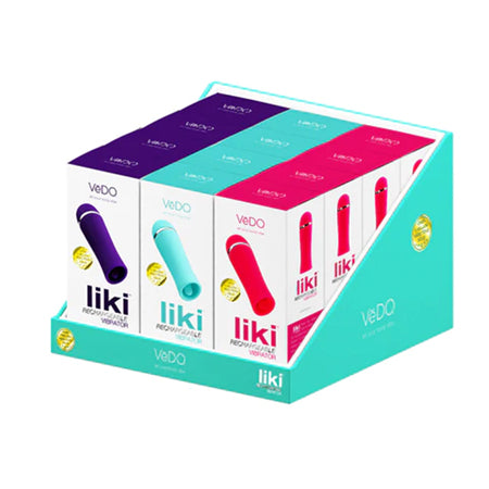 VeDO Liki Rechargeable Flicker Vibe 12-Piece Display - Not Very Vanilla