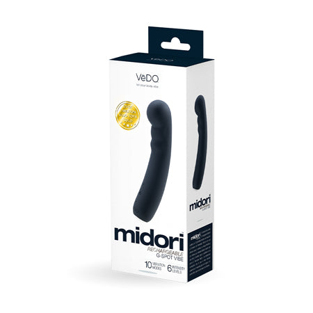 Vedo Midori Rechargeable G-Spot Vibe Just Black - Not Very Vanilla