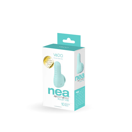 Vedo Nea Rechargeable Finger Vibe Tease Me Turquoise - Not Very Vanilla