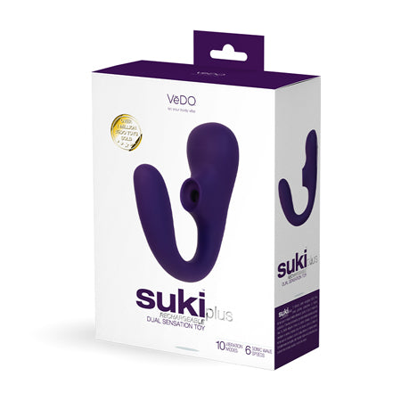 Vedo Suki Plus Rechargeable Dual Sonic Vibe Deep Purple - Not Very Vanilla