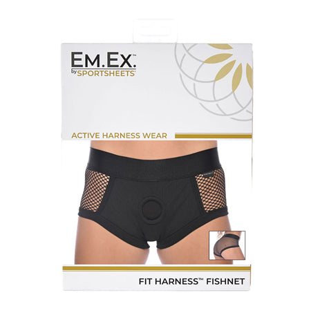 Sportsheets Em.Ex. Fit Harness Fishnet S - Not Very Vanilla